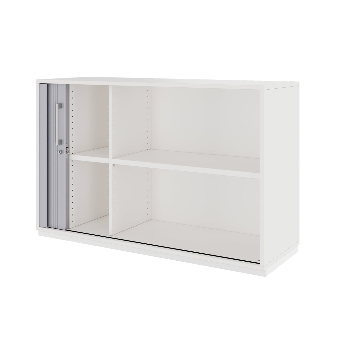 PRO Cabinetto del negozio querroll | 2 OH, 800 - 1600 x 770 mm, corpo incollato, bianco