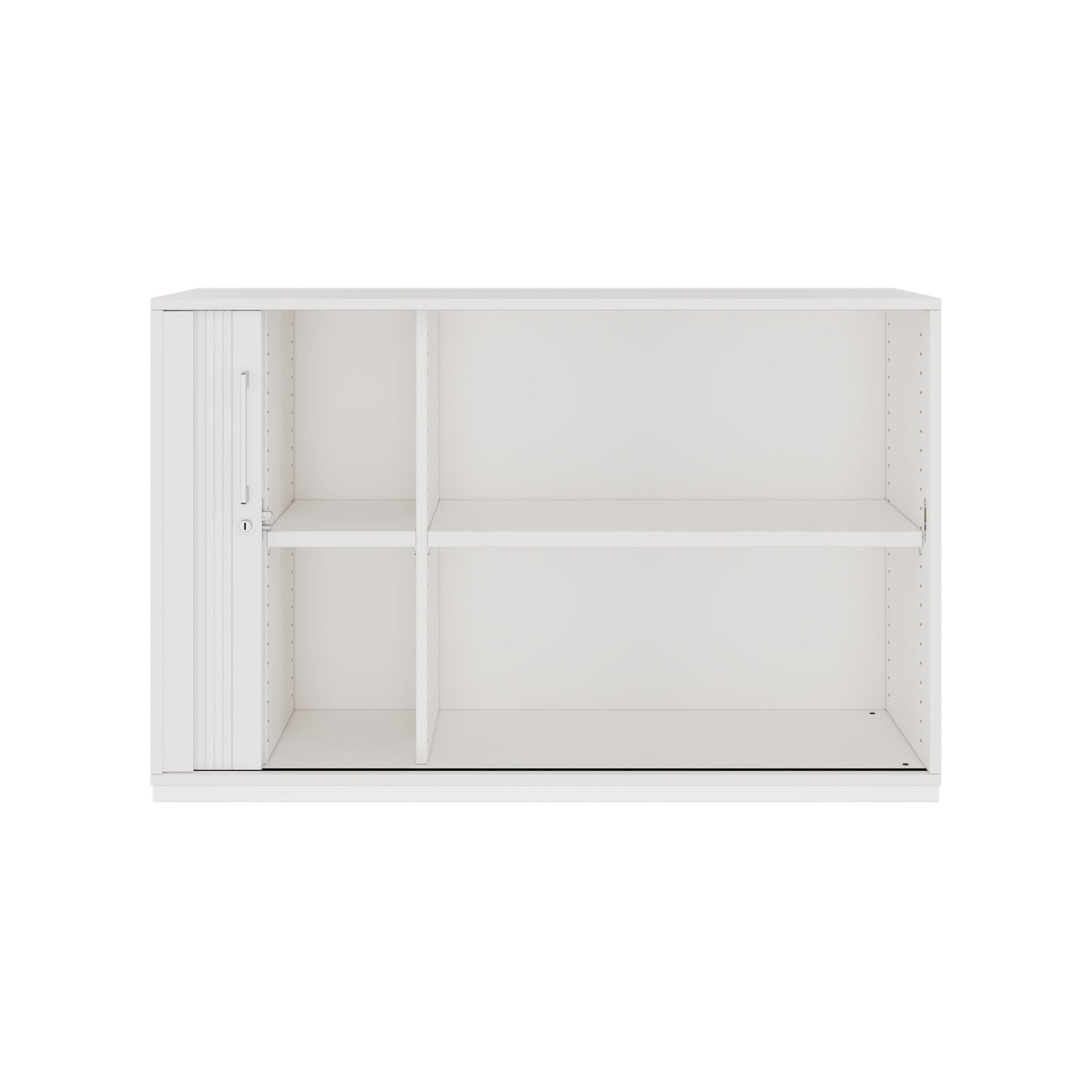 PRO Cabinetto del negozio querroll | 2 OH, 800 - 1600 x 770 mm, corpo incollato, bianco