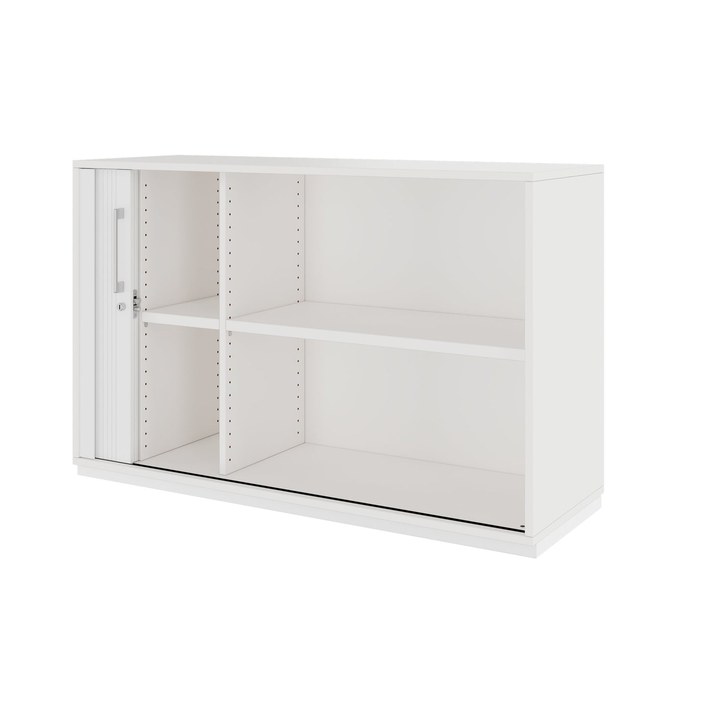 PRO Cabinetto del negozio querroll | 2 OH, 800 - 1600 x 770 mm, corpo incollato, bianco