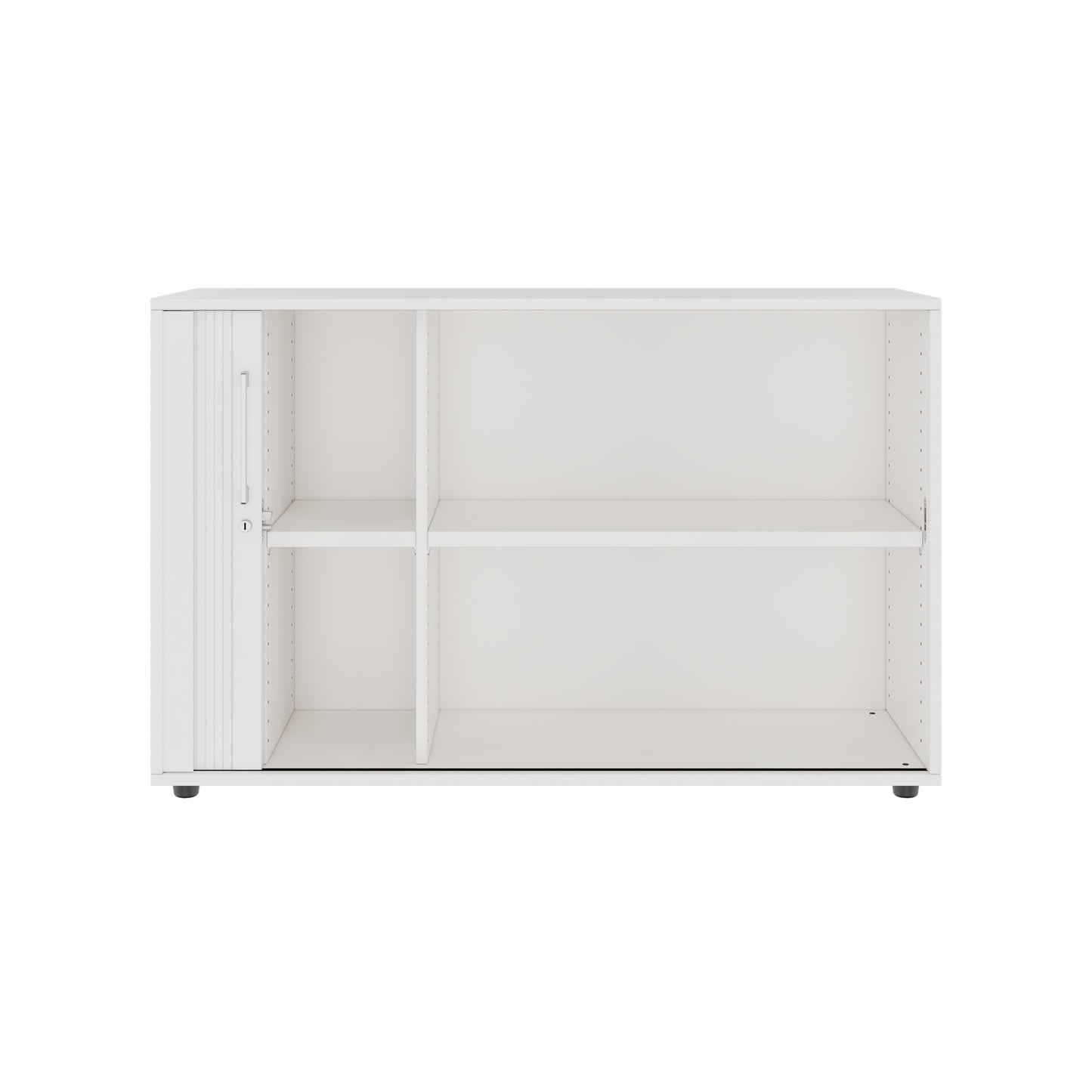 PRO Cabinetto del negozio querroll | 2 OH, 800 - 1600 x 770 mm, corpo incollato, bianco