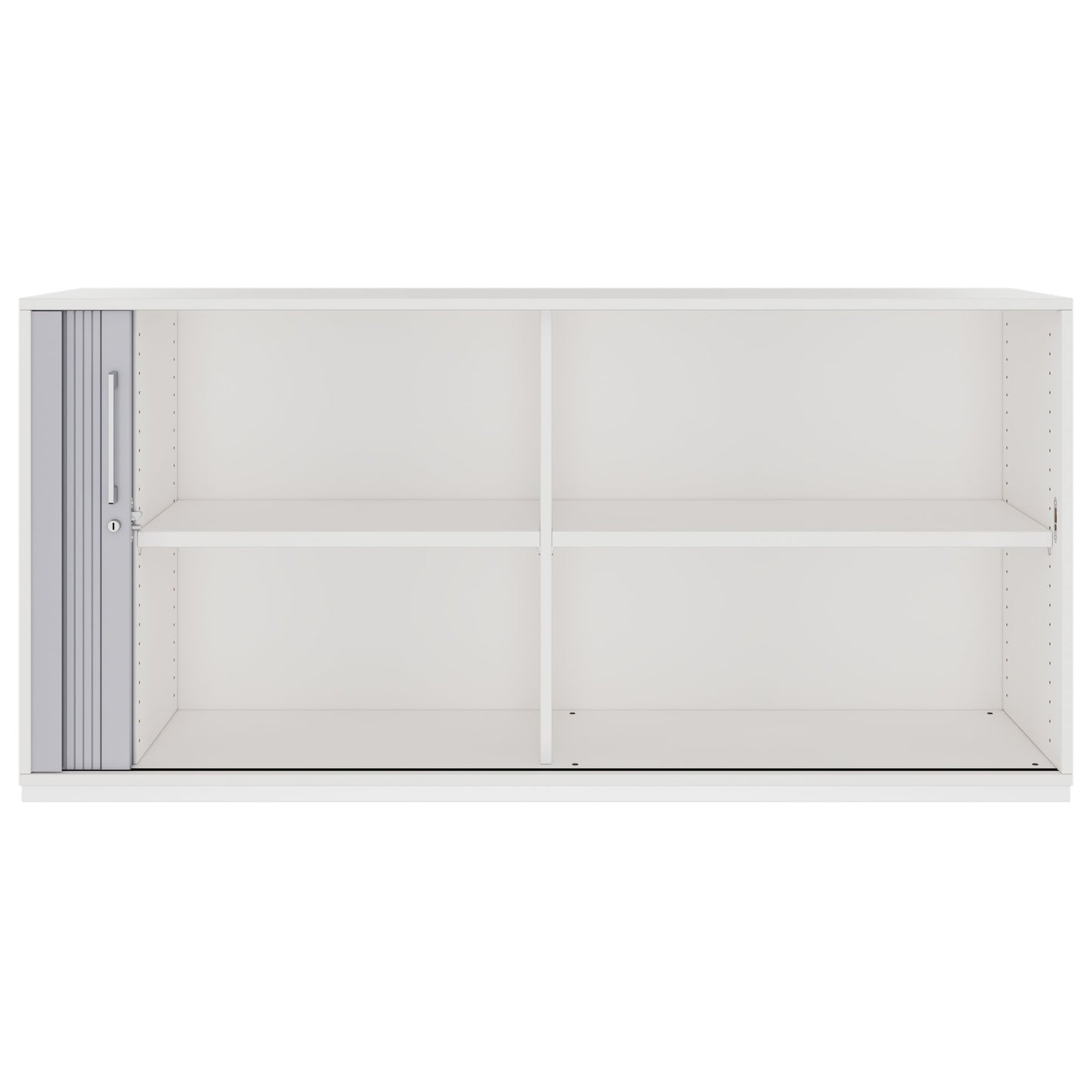 PRO Cabinetto del negozio querroll | 2 OH, 800 - 1600 x 770 mm, corpo incollato, bianco