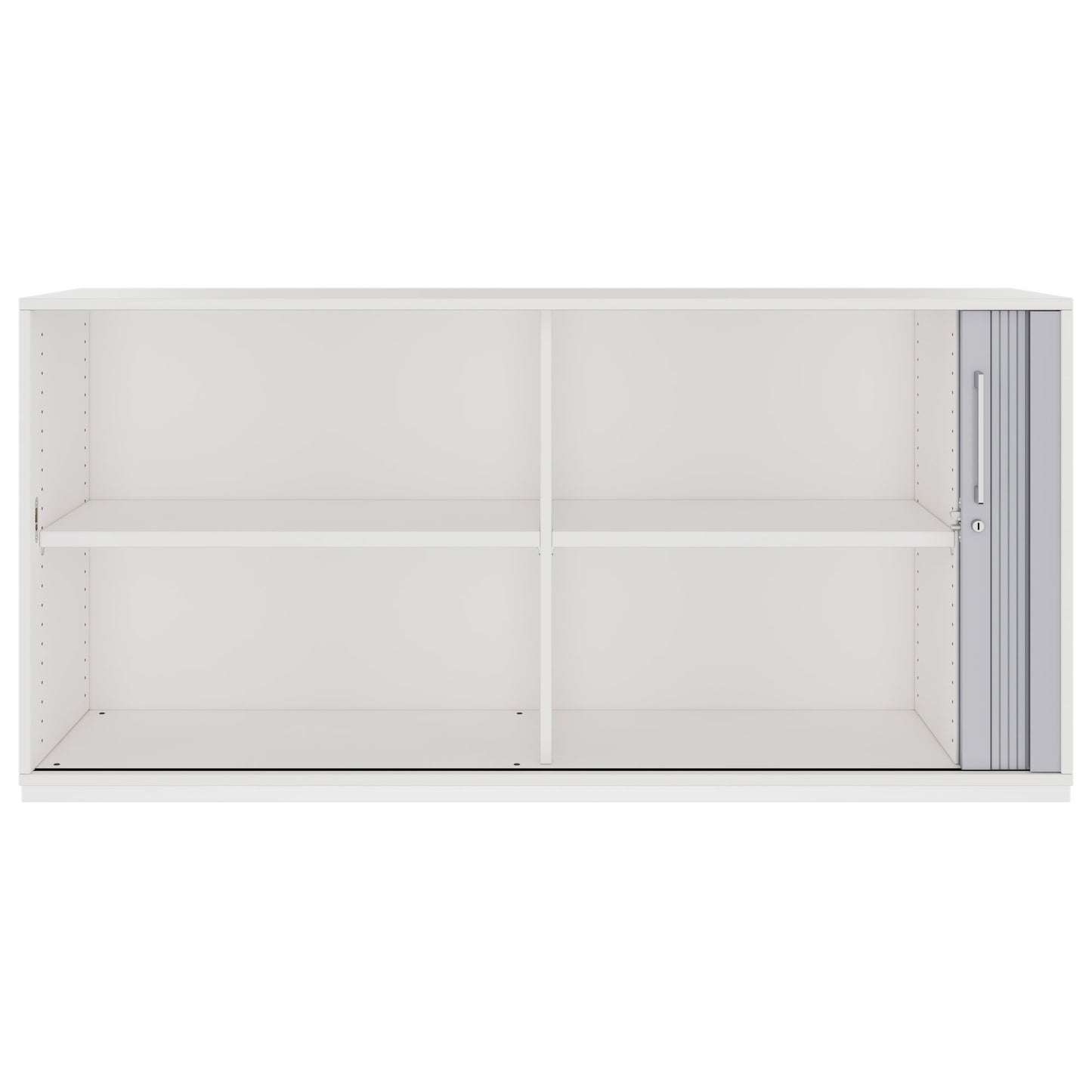 PRO Cabinetto del negozio querroll | 2 OH, 800 - 1600 x 770 mm, corpo incollato, bianco