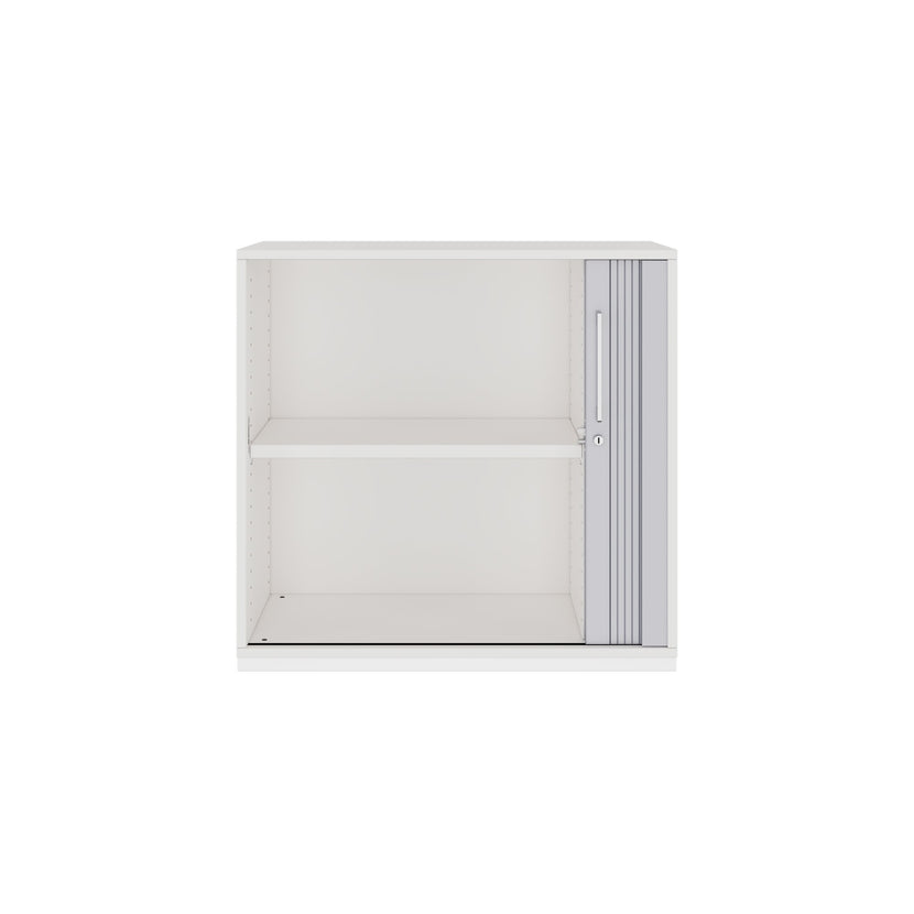 PRO Cabinetto del negozio querroll | 2 OH, 800 - 1600 x 770 mm, corpo incollato, bianco