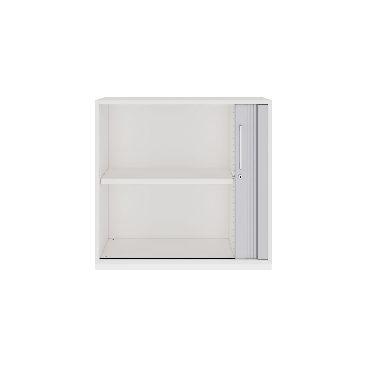 PRO Cabinetto del negozio querroll | 2 OH, 800 - 1600 x 770 mm, corpo incollato, bianco