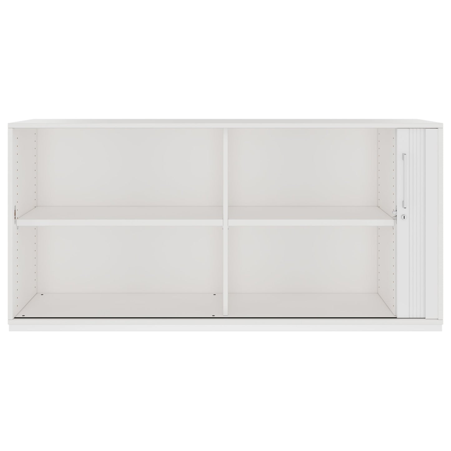 PRO Cabinetto del negozio querroll | 2 OH, 800 - 1600 x 770 mm, corpo incollato, bianco
