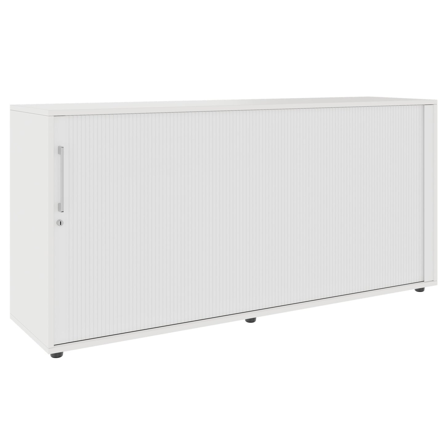 PRO Cabinetto del negozio querroll | 2 OH, 800 - 1600 x 770 mm, corpo incollato, bianco
