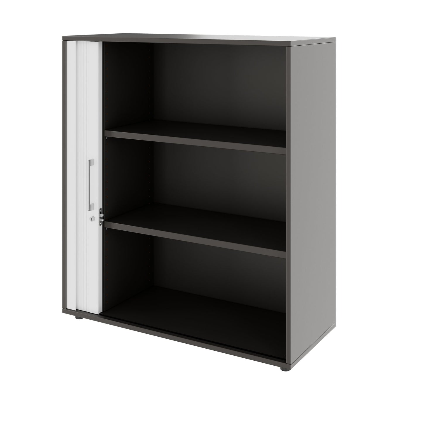 PRO Querrollladenschrank | 3 OH, 800 - 1600 x 1140 mm, verleimter Korpus, Graphit