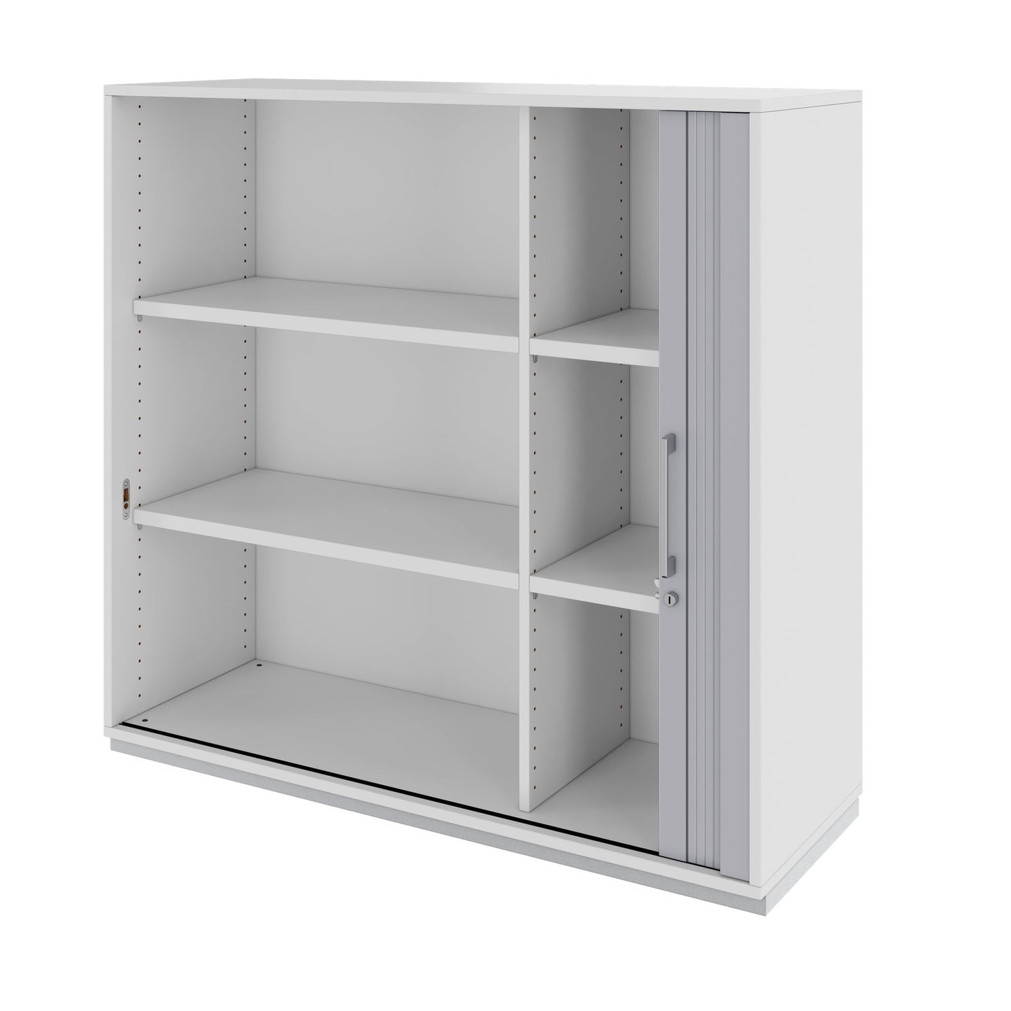 PRO Querrollladenschrank | 3 OH, 800 - 1600 x 1140 mm, verleimter Korpus, Grau