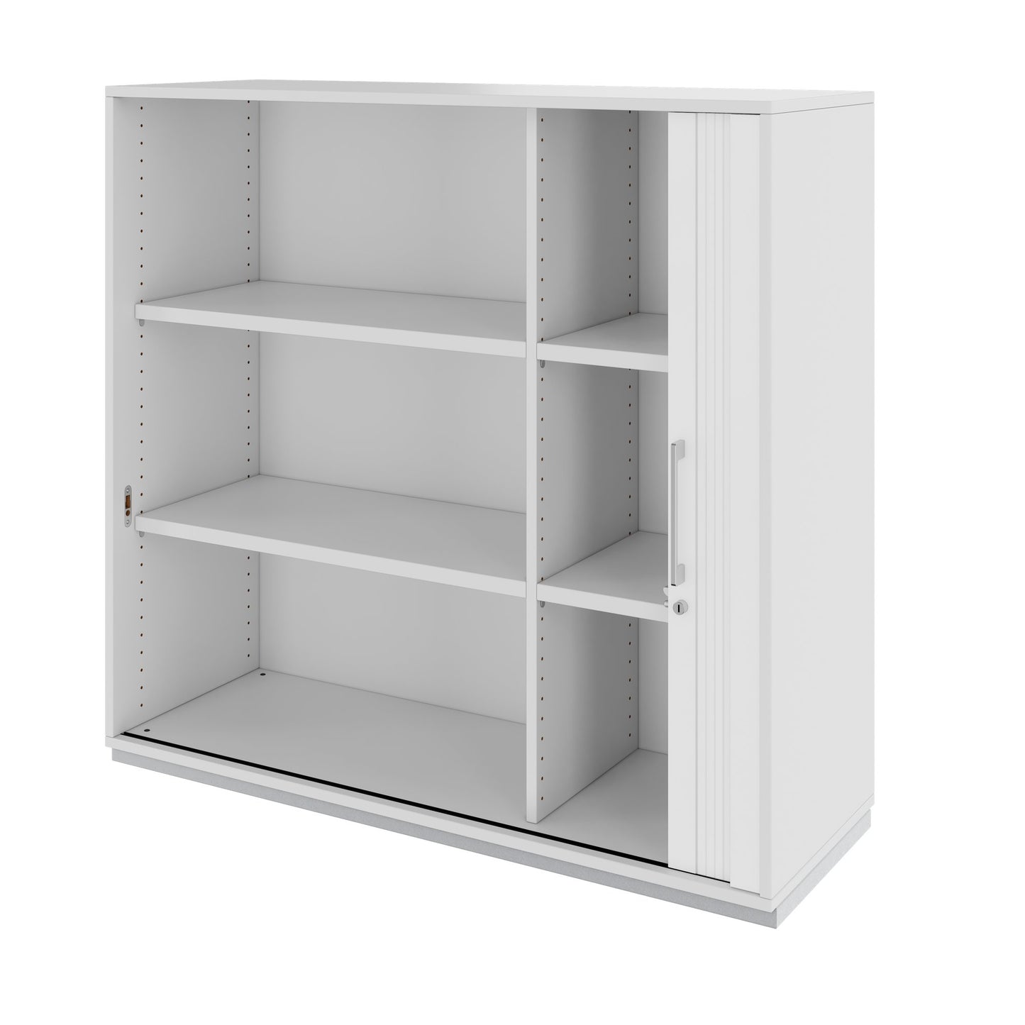 PRO Querrollladenschrank | 3 OH, 800 - 1600 x 1140 mm, verleimter Korpus, Grau