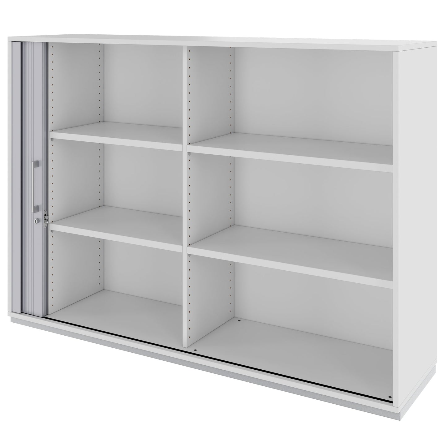 PRO Querrollladenschrank | 3 OH, 800 - 1600 x 1140 mm, verleimter Korpus, Grau