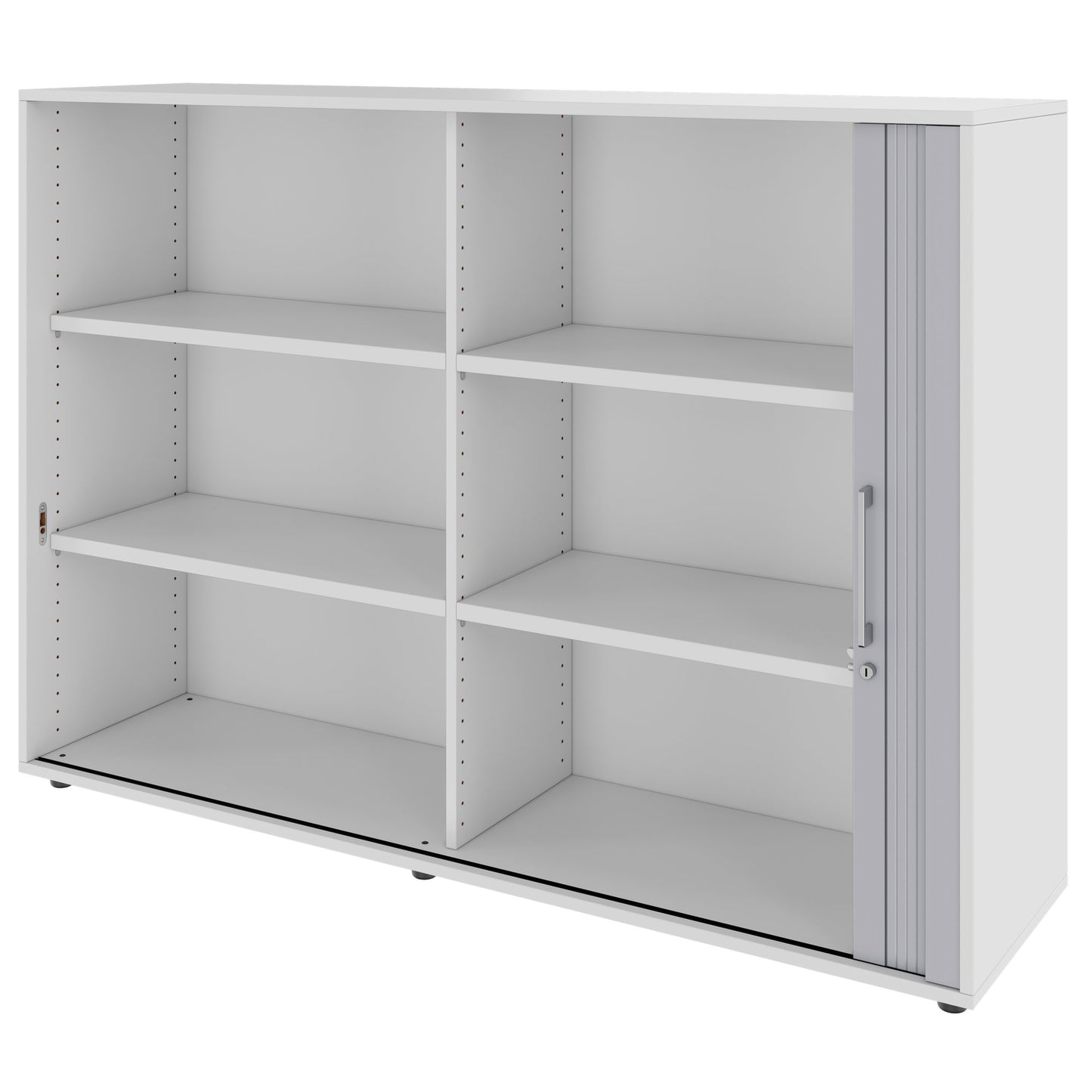 PRO Querrollladenschrank | 3 OH, 800 - 1600 x 1140 mm, verleimter Korpus, Grau