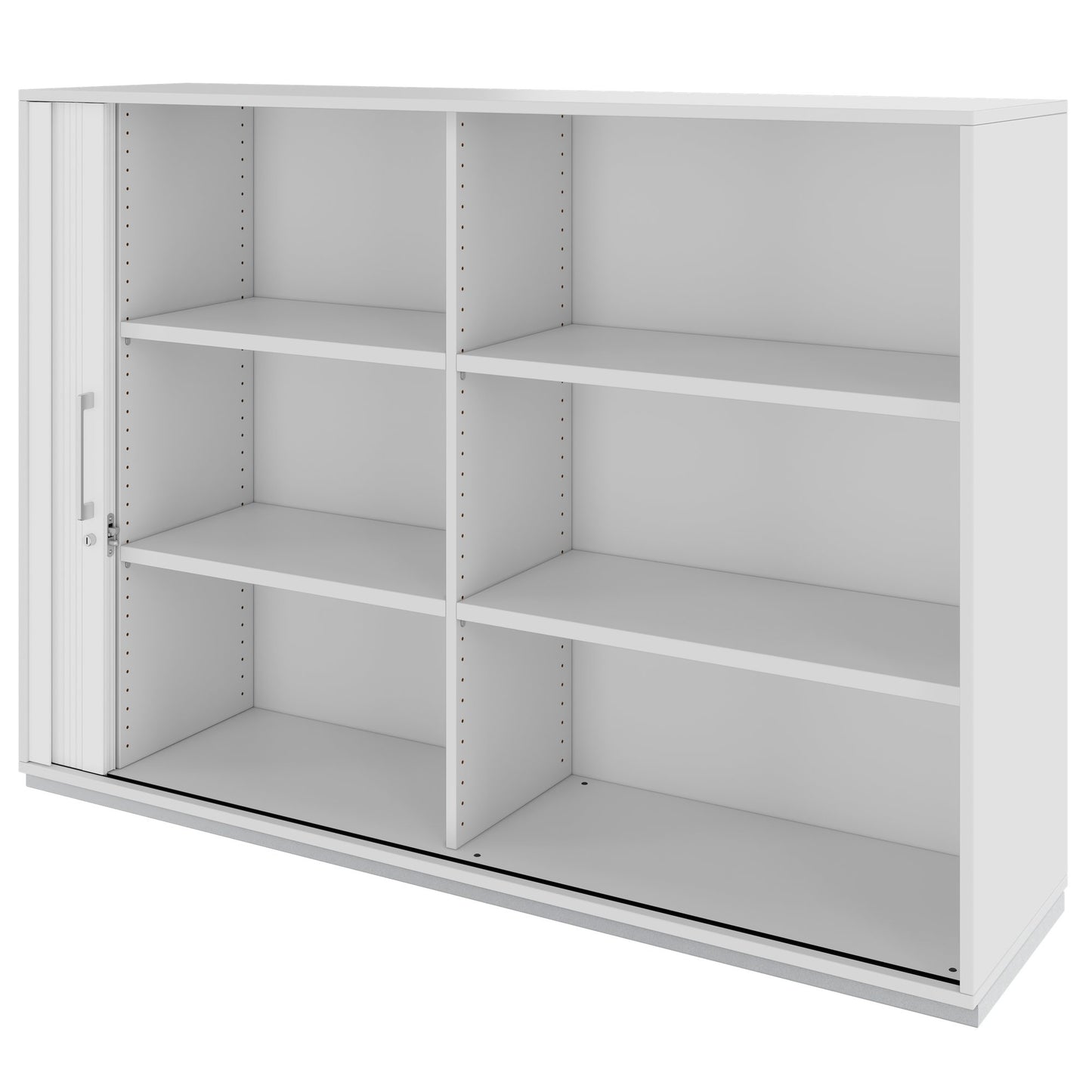 PRO Querrollladenschrank | 3 OH, 800 - 1600 x 1140 mm, verleimter Korpus, Grau