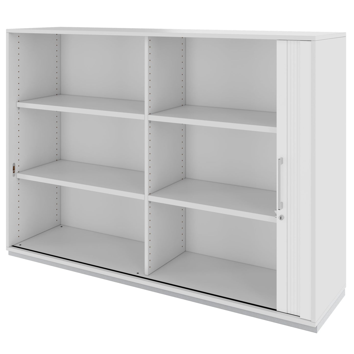 PRO Querrollladenschrank | 3 OH, 800 - 1600 x 1140 mm, verleimter Korpus, Grau