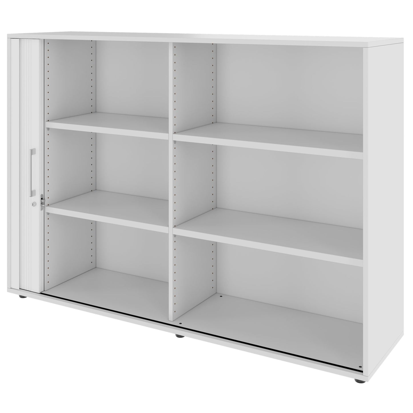 PRO Querrollladenschrank | 3 OH, 800 - 1600 x 1140 mm, verleimter Korpus, Grau