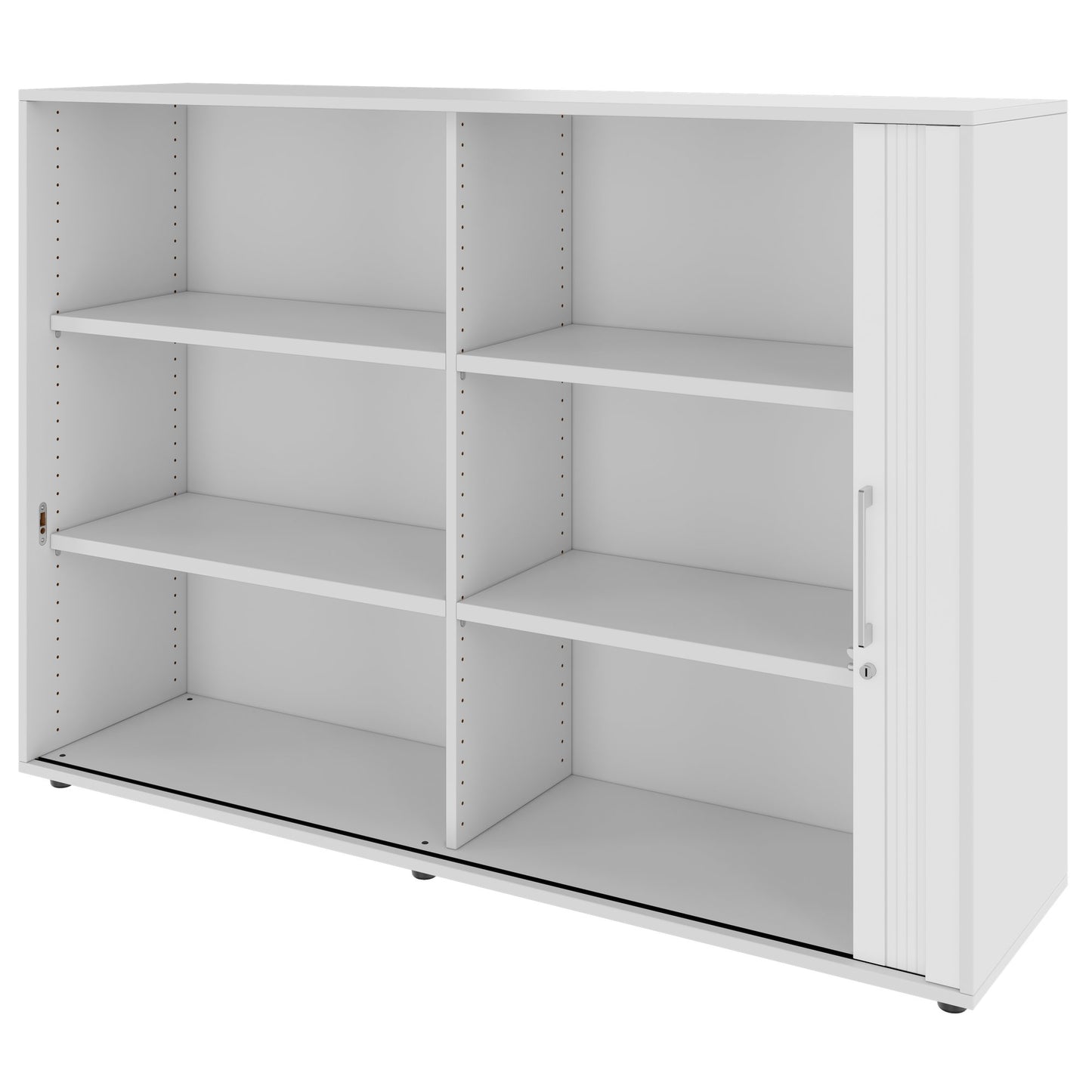 PRO Querrollladenschrank | 3 OH, 800 - 1600 x 1140 mm, verleimter Korpus, Grau