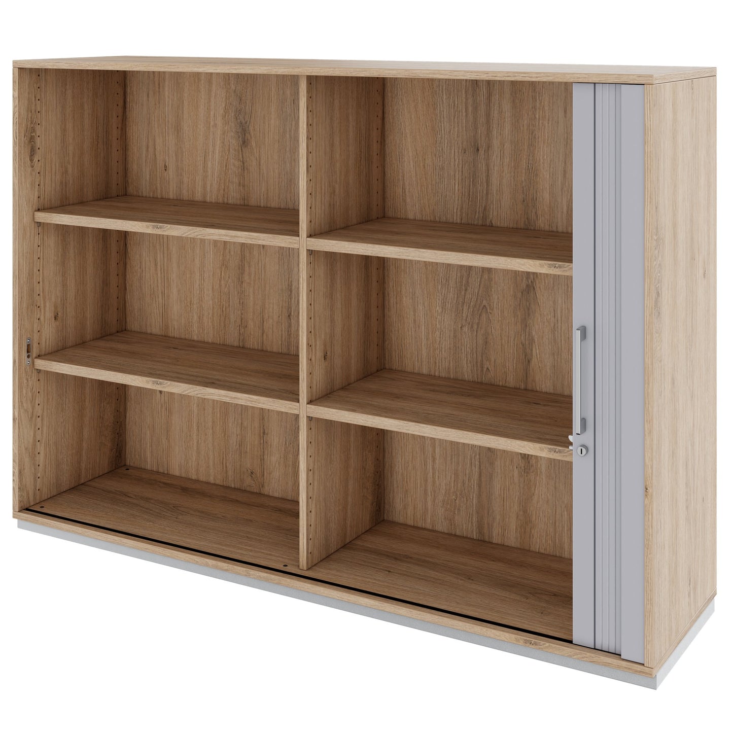 PRO Querrollladenschrank | 3 OH, 800 - 1600 x 1140 mm, verleimter Korpus, Natureiche