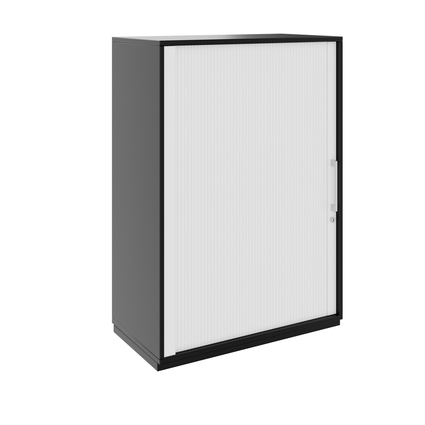 PRO Cabinetto del negozio querroll | 3 OH, 800 - 1600 x 1140 mm, corpus incollato, nero