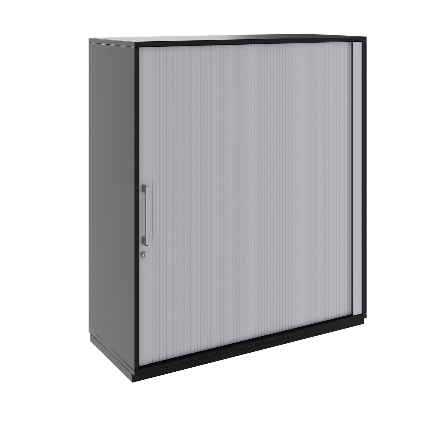 PRO Cabinetto del negozio querroll | 3 OH, 800 - 1600 x 1140 mm, corpus incollato, nero