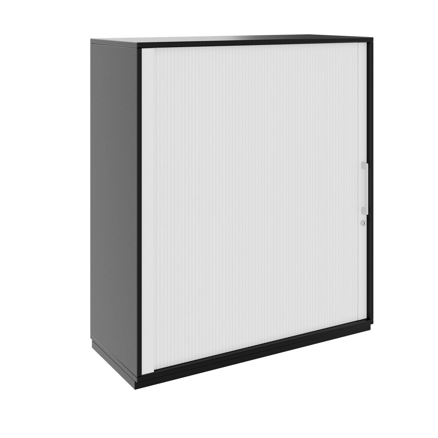 PRO Cabinetto del negozio querroll | 3 OH, 800 - 1600 x 1140 mm, corpus incollato, nero