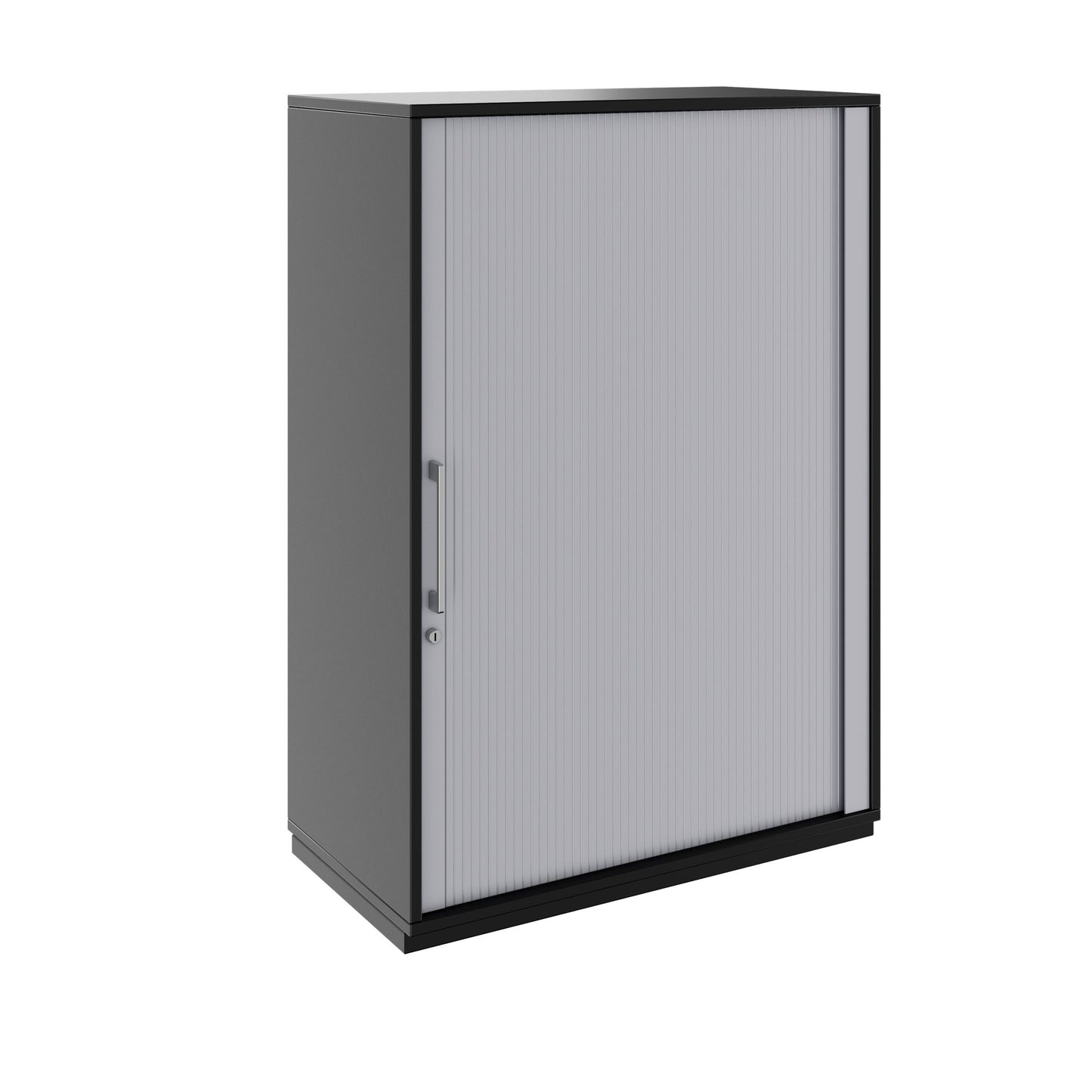 PRO Cabinetto del negozio querroll | 3 OH, 800 - 1600 x 1140 mm, corpus incollato, nero
