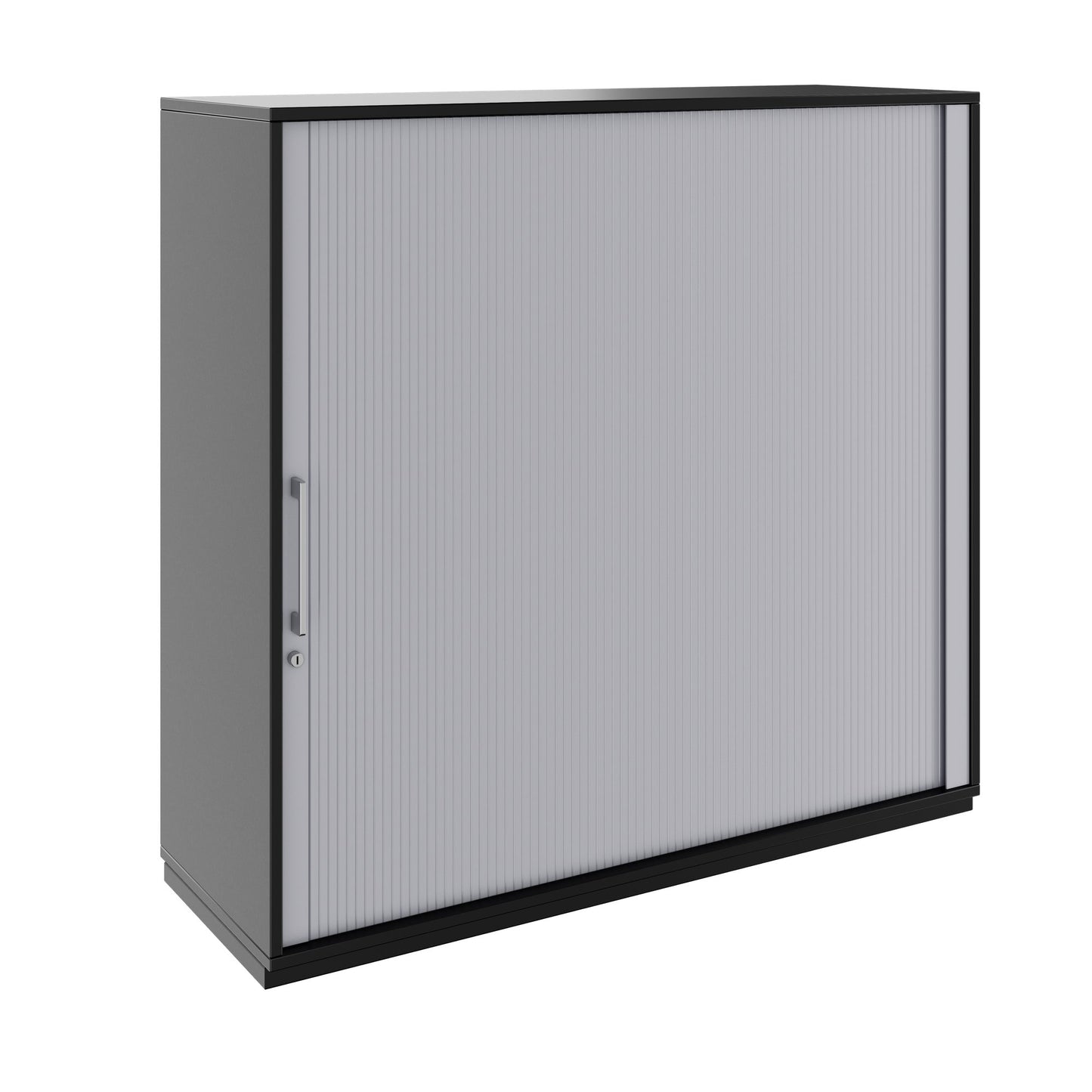 PRO Cabinetto del negozio querroll | 3 OH, 800 - 1600 x 1140 mm, corpus incollato, nero