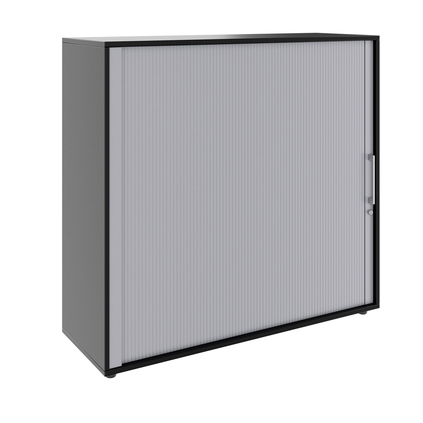 PRO Cabinetto del negozio querroll | 3 OH, 800 - 1600 x 1140 mm, corpus incollato, nero