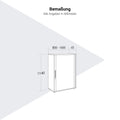 PRO Querroll store cabinet | 3 Oh, 800 - 1600 x 1140 mm, glued corpus, white - 12 Thumbnail Image