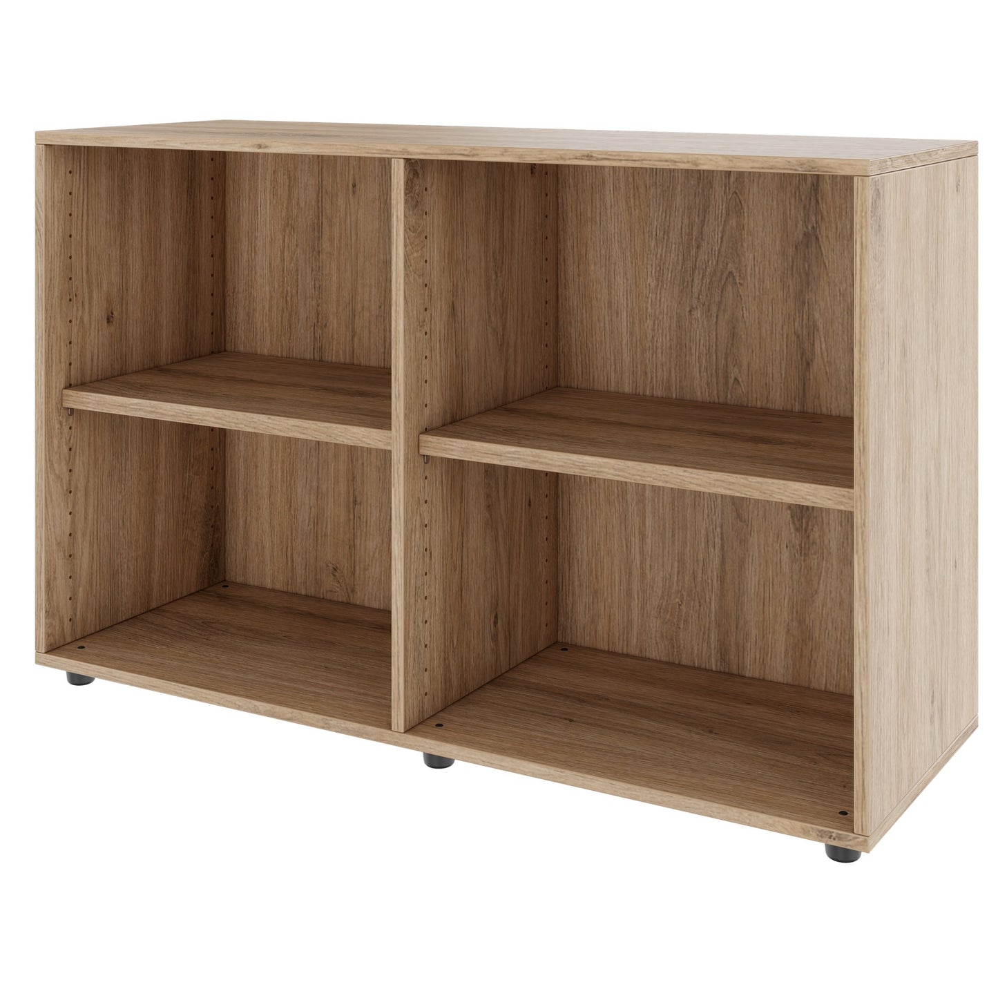 PRO Cabinet scaffale | 2 OH, 400 - 1200 x 770 mm, quercia naturale