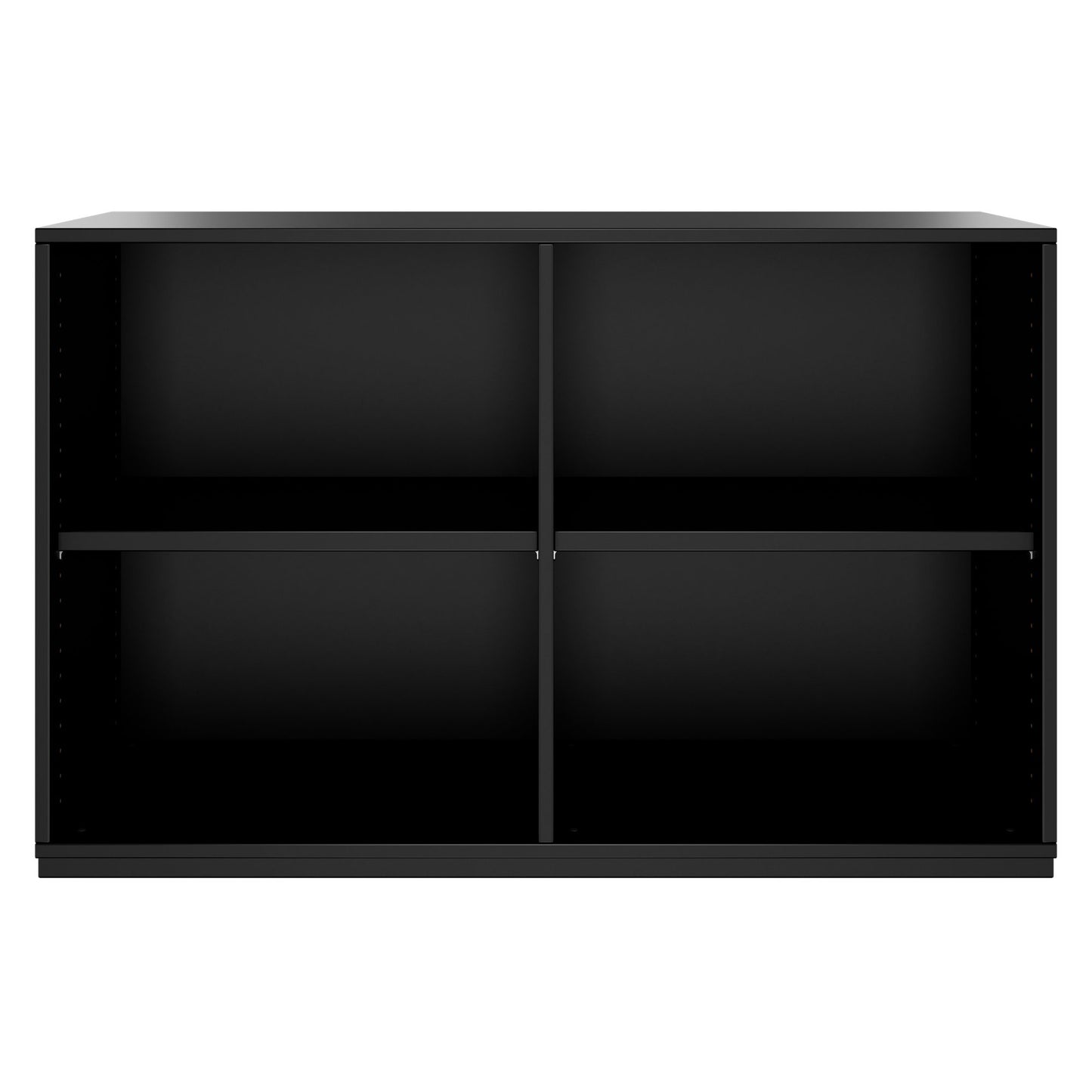 PRO Armoire d'étagère | 2 oh, 400 - 1200 x 770 mm, noir