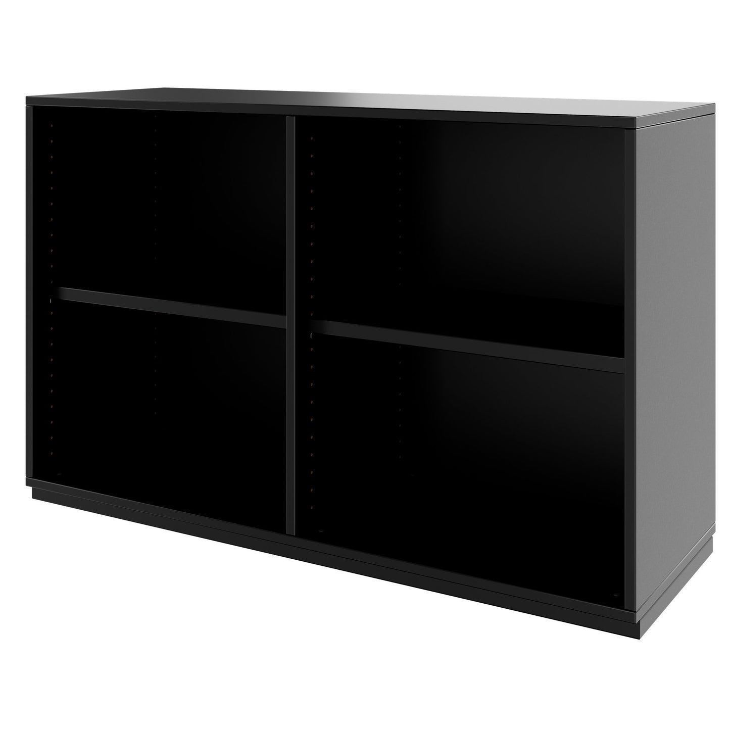 PRO Armoire d'étagère | 2 oh, 400 - 1200 x 770 mm, noir