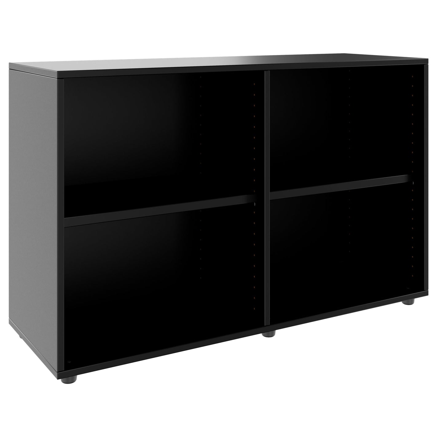 PRO Armoire d'étagère | 2 oh, 400 - 1200 x 770 mm, noir