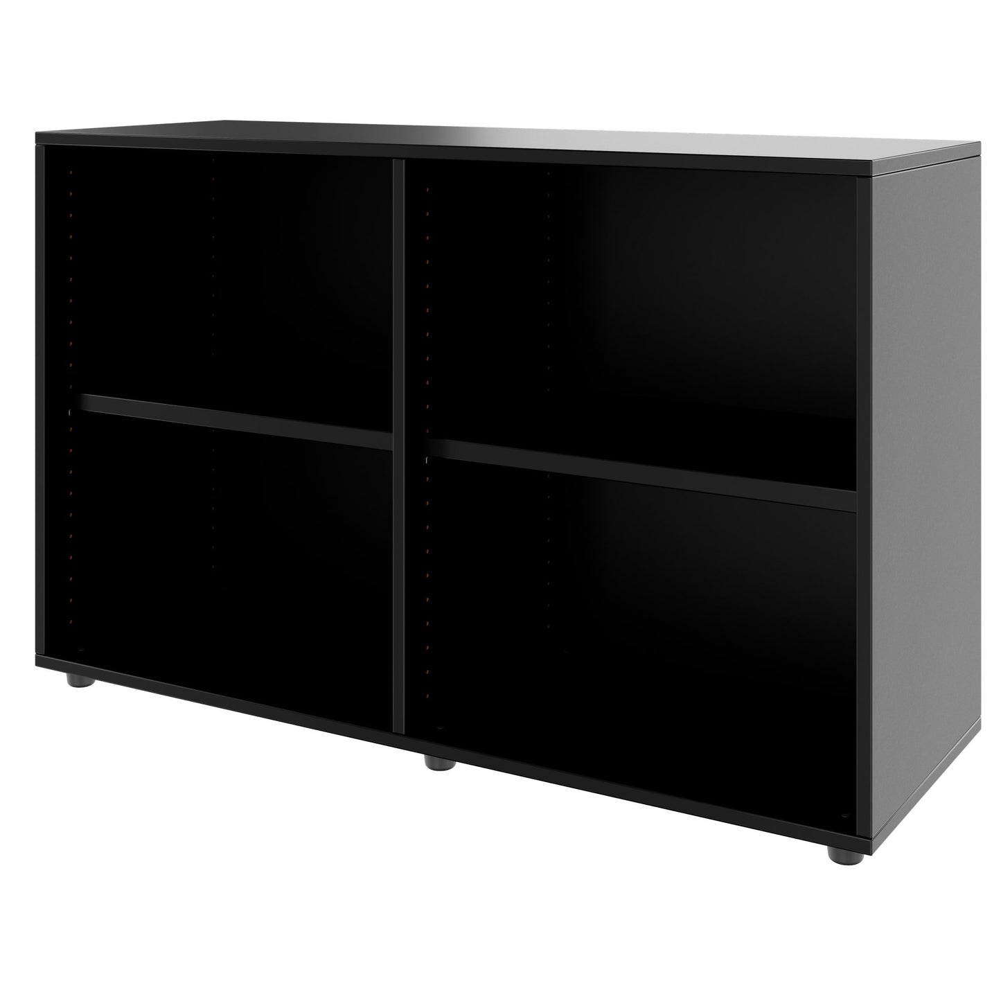 PRO Armoire d'étagère | 2 oh, 400 - 1200 x 770 mm, noir