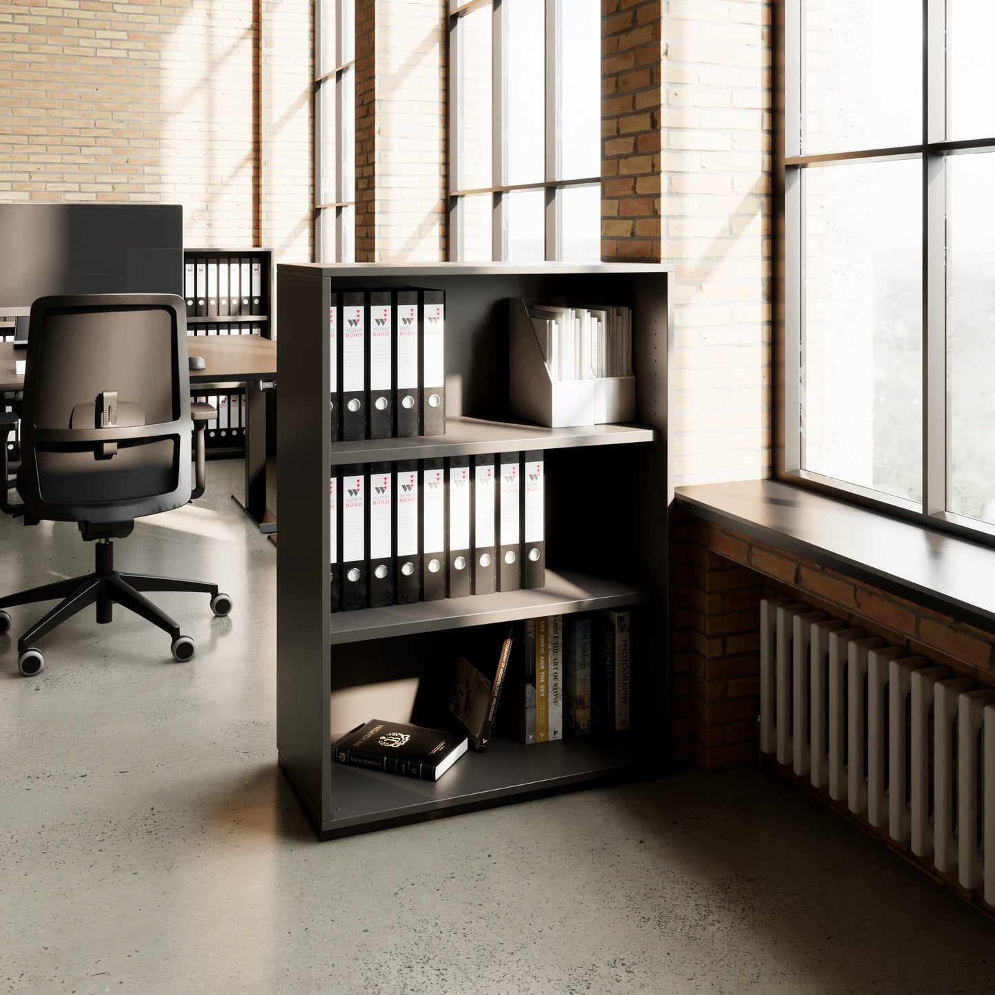 PRO Regalschrank | 3 OH, 400 - 1200 x 1140 mm, Graphit