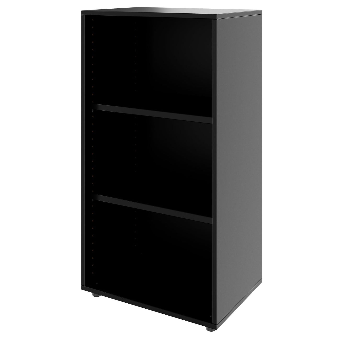 PRO Armoire d'étagère | 3 oh, 400 - 1200 x 1140 mm, noir
