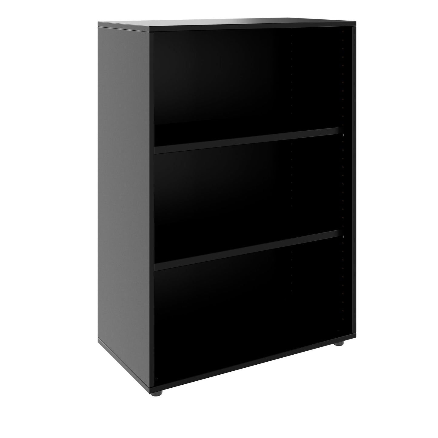 PRO Armoire d'étagère | 3 oh, 400 - 1200 x 1140 mm, noir