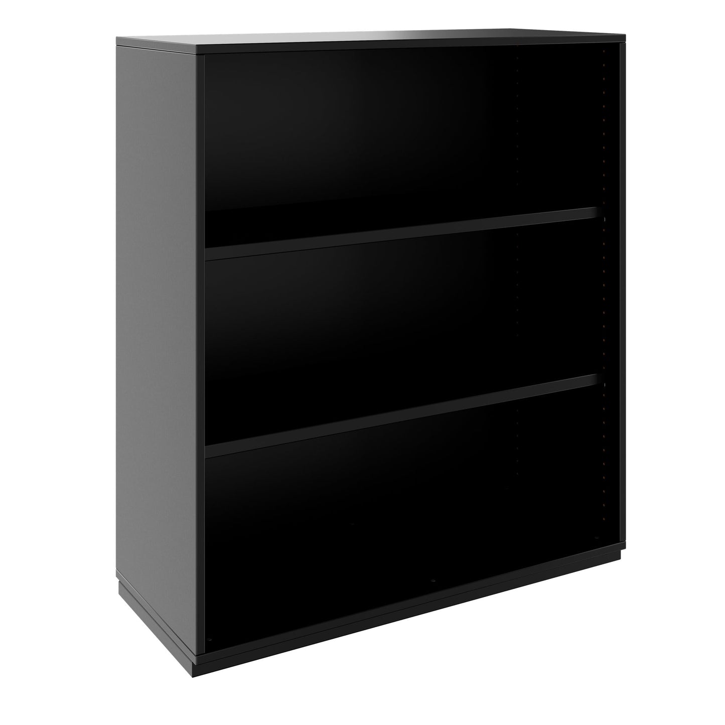 PRO Armoire d'étagère | 3 oh, 400 - 1200 x 1140 mm, noir