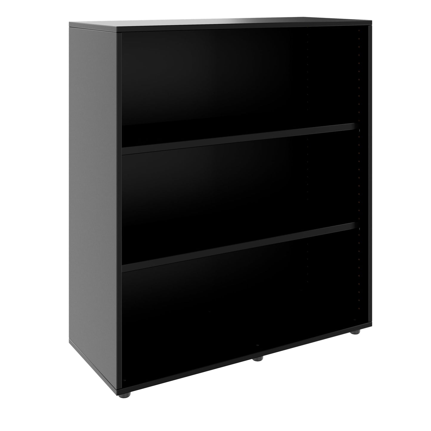 PRO Armoire d'étagère | 3 oh, 400 - 1200 x 1140 mm, noir