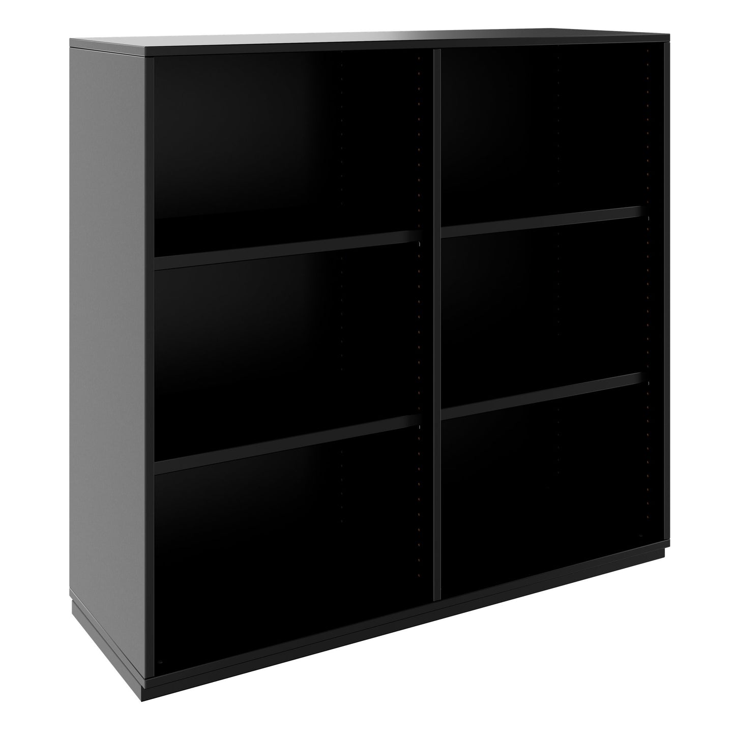 PRO Armoire d'étagère | 3 oh, 400 - 1200 x 1140 mm, noir