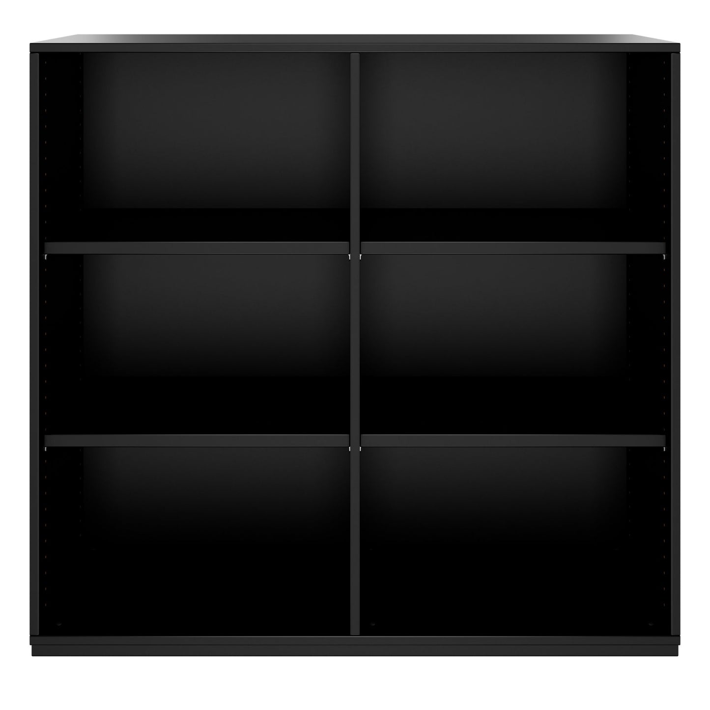PRO Armoire d'étagère | 3 oh, 400 - 1200 x 1140 mm, noir