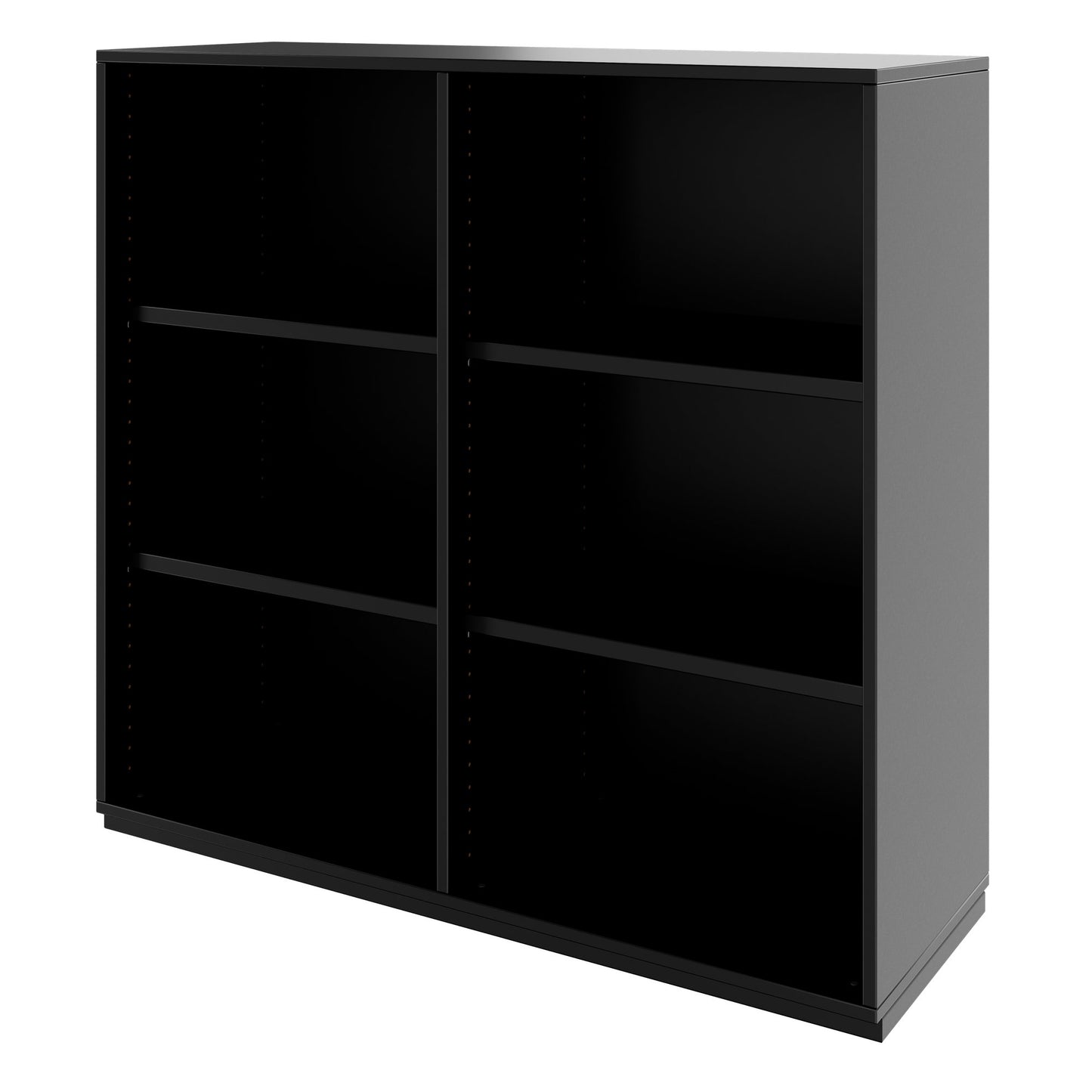 PRO Armoire d'étagère | 3 oh, 400 - 1200 x 1140 mm, noir