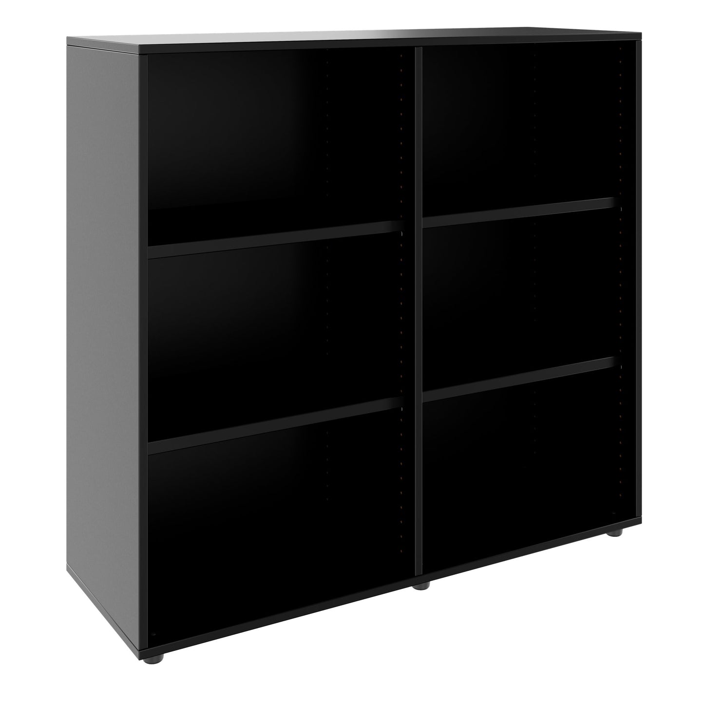 PRO Armoire d'étagère | 3 oh, 400 - 1200 x 1140 mm, noir
