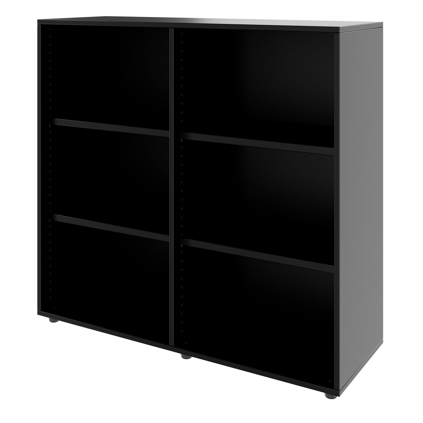 PRO Armoire d'étagère | 3 oh, 400 - 1200 x 1140 mm, noir