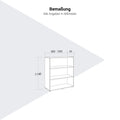 PRO Cabinet scaffale | 3 OH, 400 - 1200 x 1140 mm, bianco - 11 Thumbnail Image