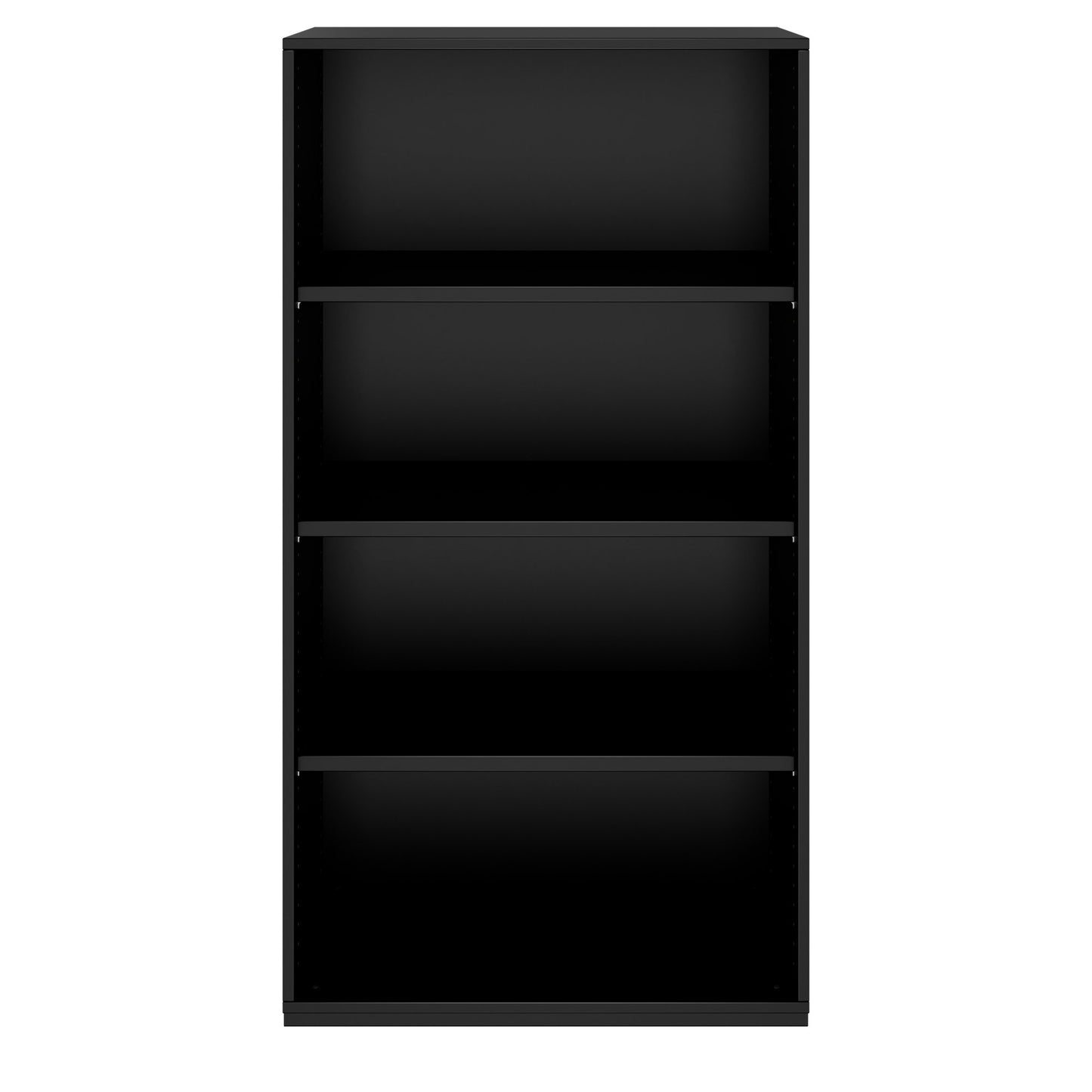 PRO Armoire d'étagère | 4 oh, 400 - 1200 x 1510 mm, noir