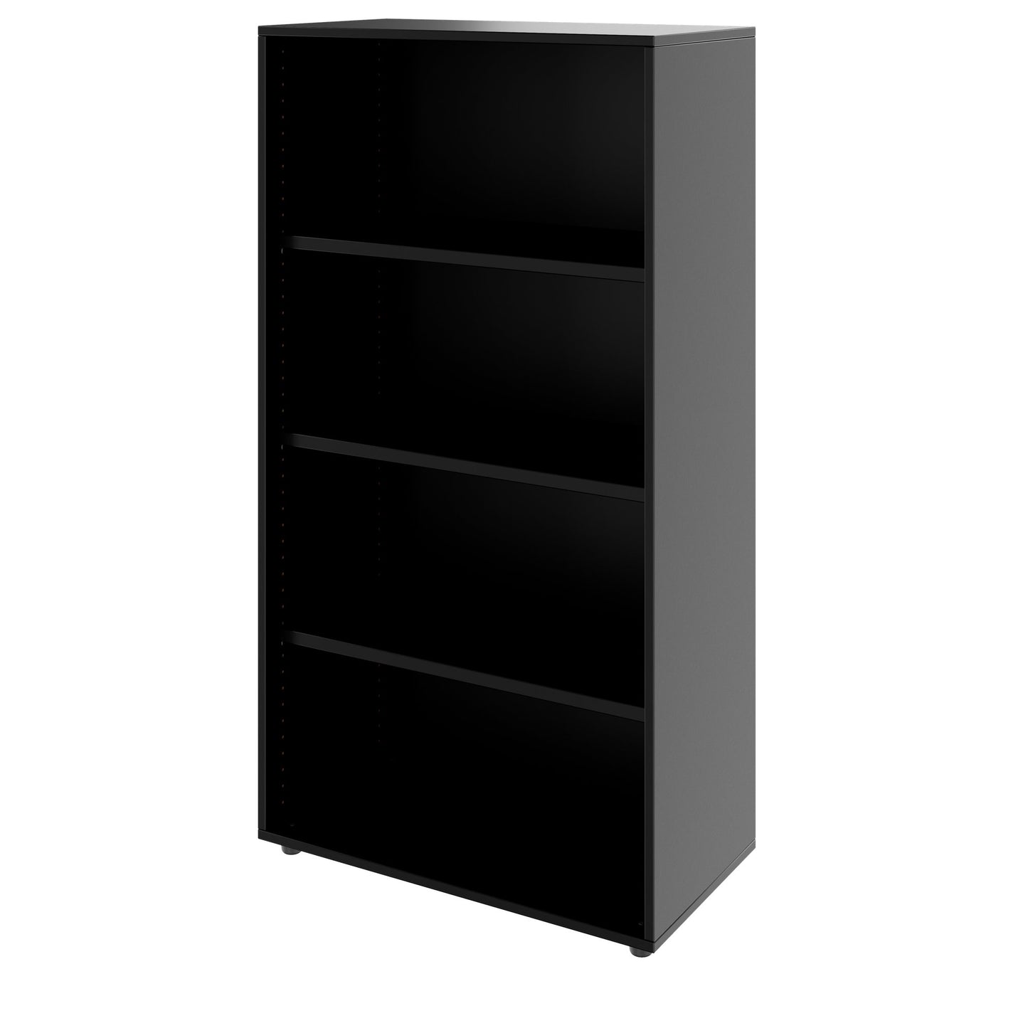 PRO Armoire d'étagère | 4 oh, 400 - 1200 x 1510 mm, noir