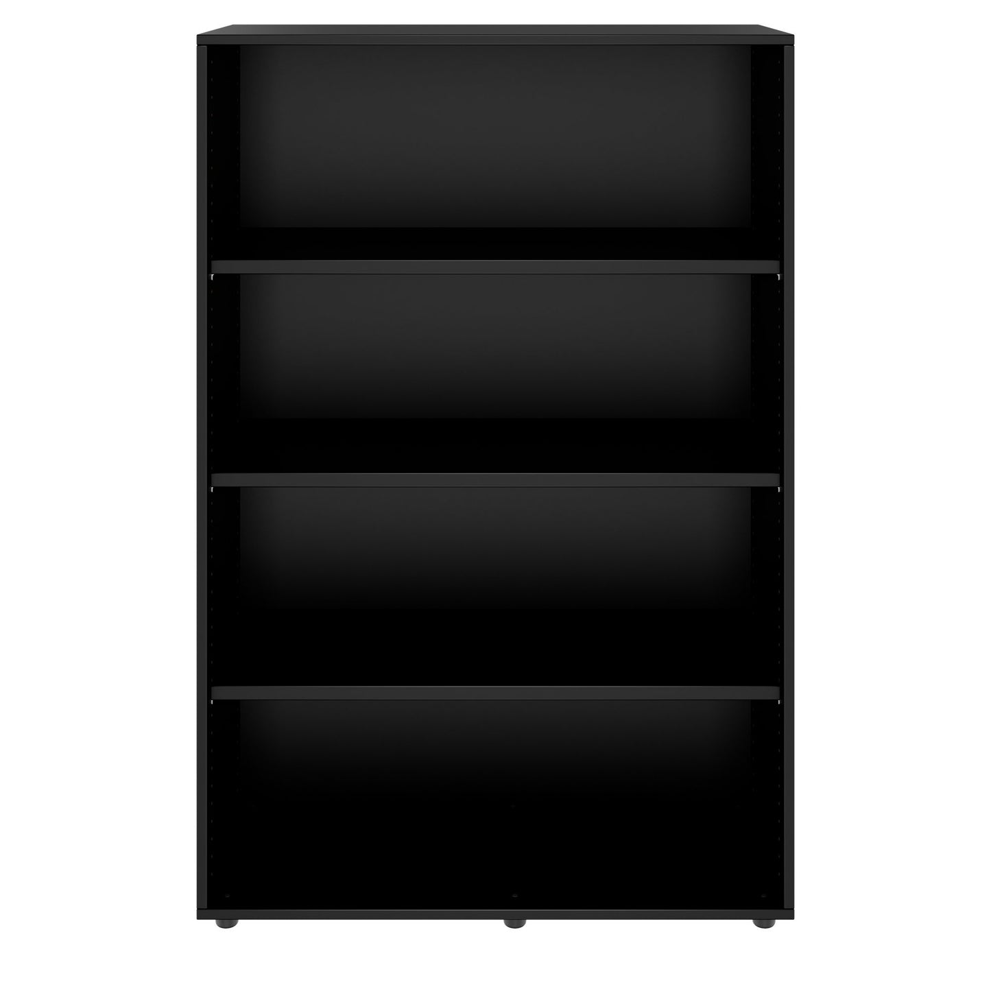 PRO Armoire d'étagère | 4 oh, 400 - 1200 x 1510 mm, noir