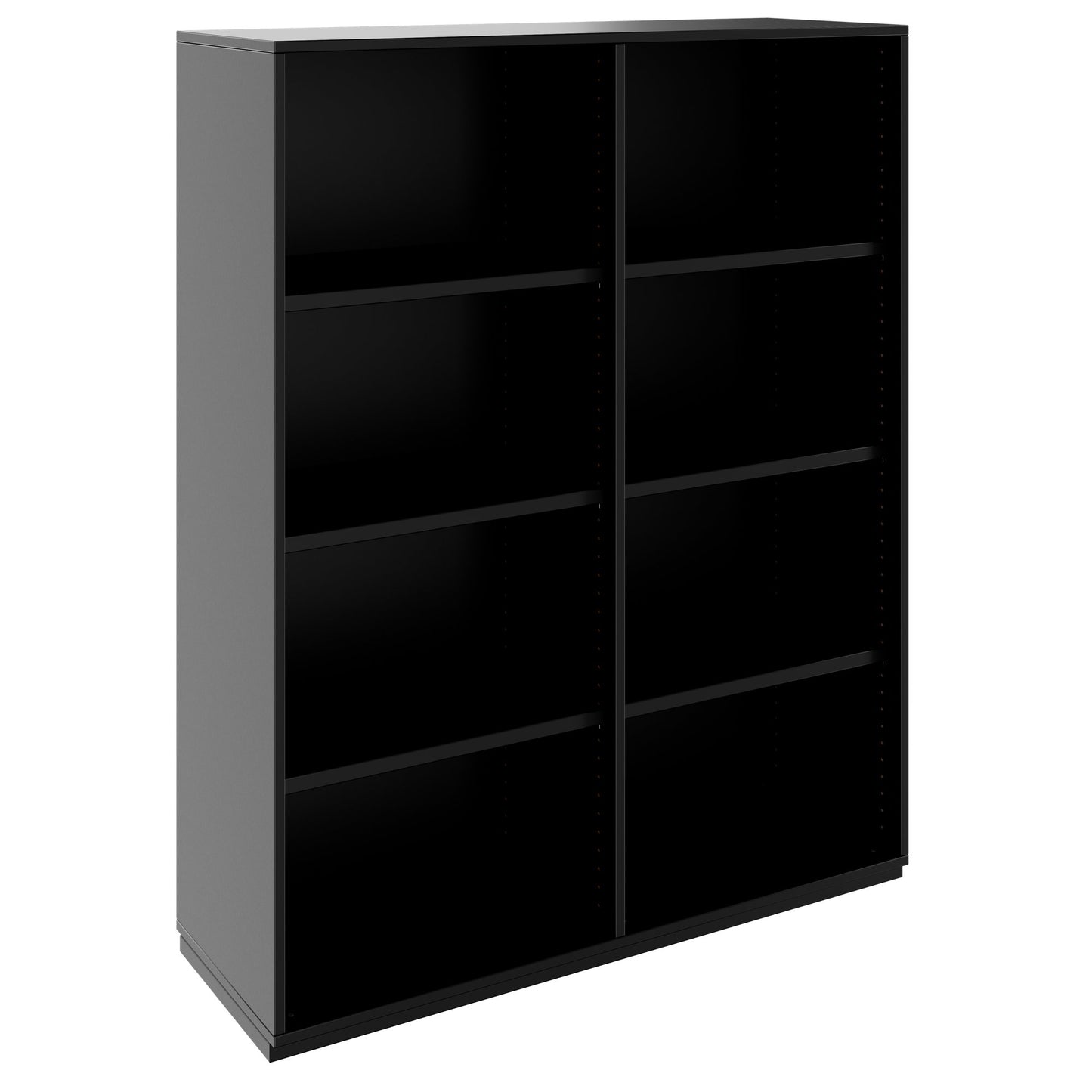 PRO Armoire d'étagère | 4 oh, 400 - 1200 x 1510 mm, noir
