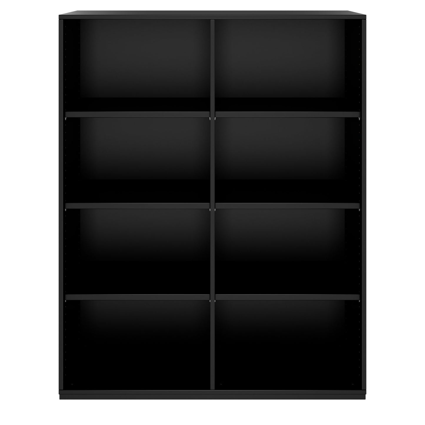 PRO Armoire d'étagère | 4 oh, 400 - 1200 x 1510 mm, noir