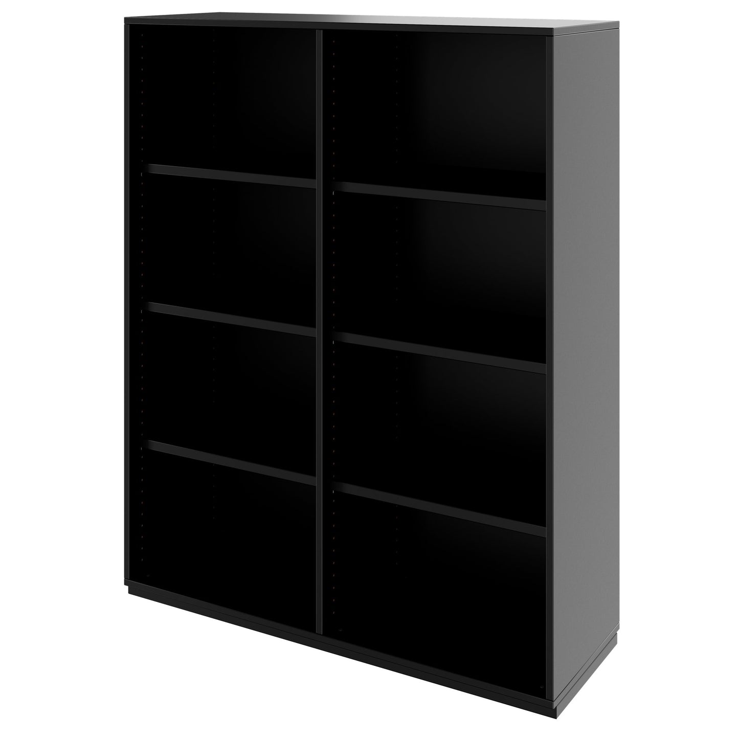 PRO Armoire d'étagère | 4 oh, 400 - 1200 x 1510 mm, noir