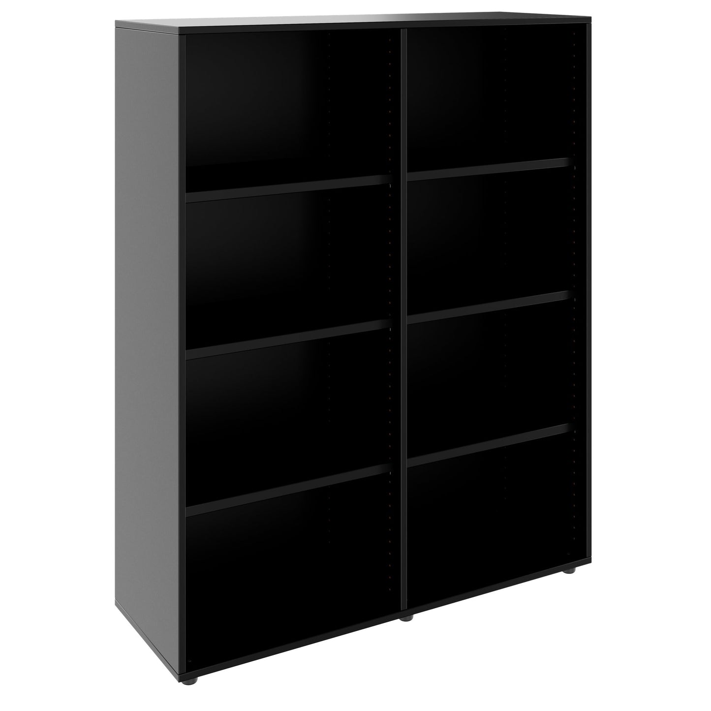 PRO Armoire d'étagère | 4 oh, 400 - 1200 x 1510 mm, noir